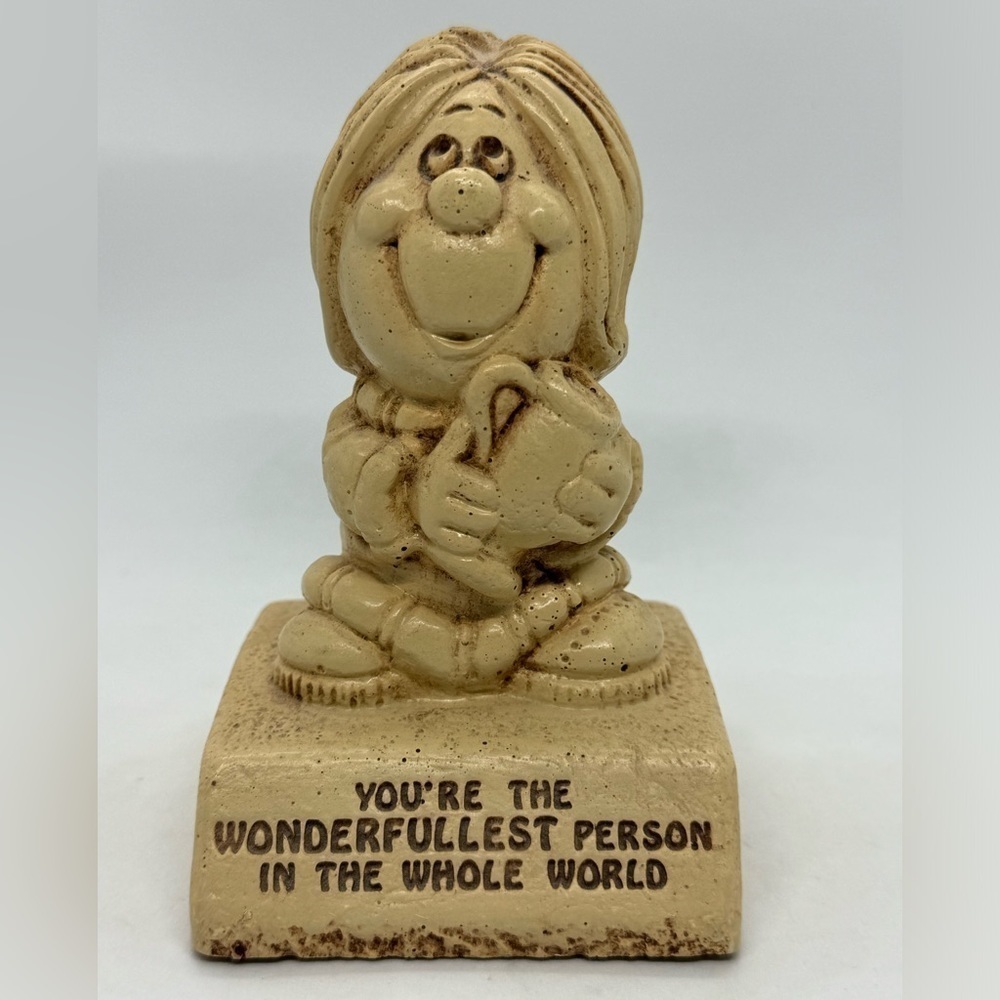 Vintage Paula 1973 “The Wonderfullest Person In The World” Sillisculpt Figurine